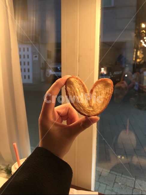 하트,디저트,카페,과자,손