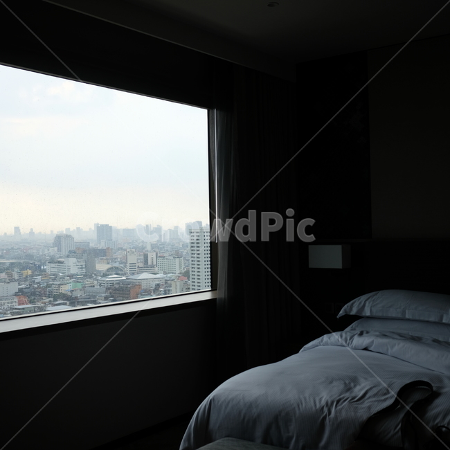 호텔,창밖,풍경,침대,호캉스,hotel,room,bed