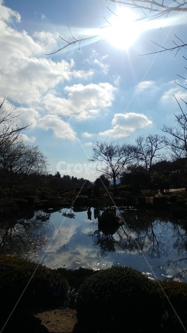제주도,하늘,구름,호수,자연