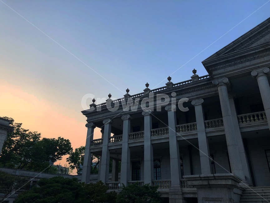 덕수궁,석조전,궁,궁궐,노을,일몰,한국,서울,korea,seoul,대한제국,고종황제,한국전통,한국문화,korean traditional,korean culture,건축물,건물외관,exterior,building,structure,architecture,construction