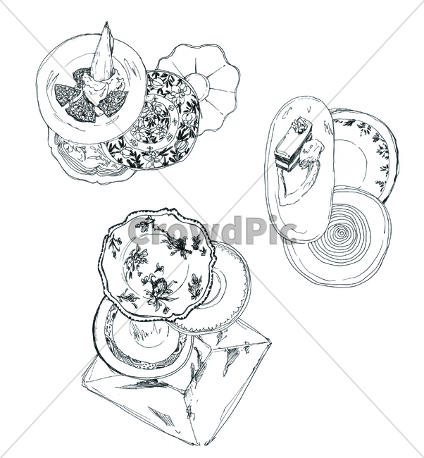 손그림,handdrawing,팬그림,팬라인,pen,음식,food,penline,디저트,dessert,penpicture,pendrawing,그릇,bowl,container,basin,접시dish,plate