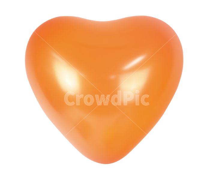 풍선,balloon,heart,하트,하트풍선,heartballoon,오렌지하트,오렌지,orange,라텍스,누끼,remove background
