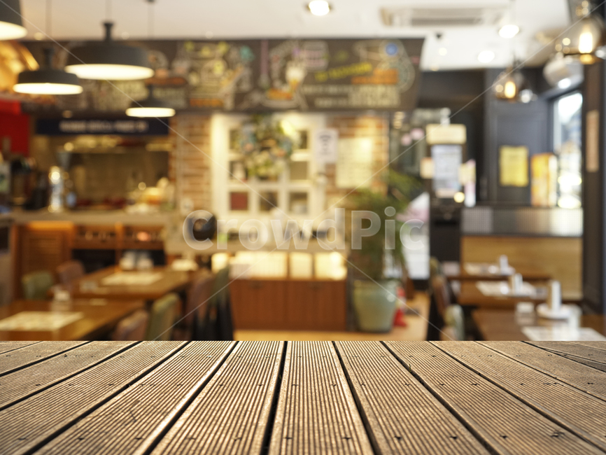 카피공간,뒷배경,모션블러,블러,나무판,레스토랑,restaurant,나무,wood,상점,가게,식당,음식점,커피,카페,coffee,cafe