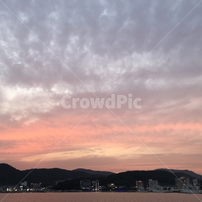 하늘,자유,노을,선셋,황혼,평화