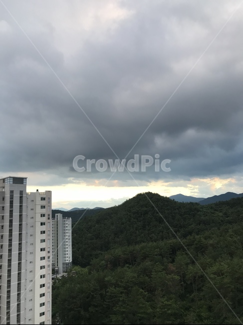 풍경,아파트,구름,산,뒷산,landscape,view,scene,apartment,cloud,mountain