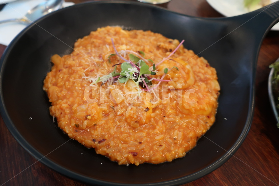 로제,소스,게살,리조또,해물,토마토,리소토,쌀,음식,요리,이탈리아