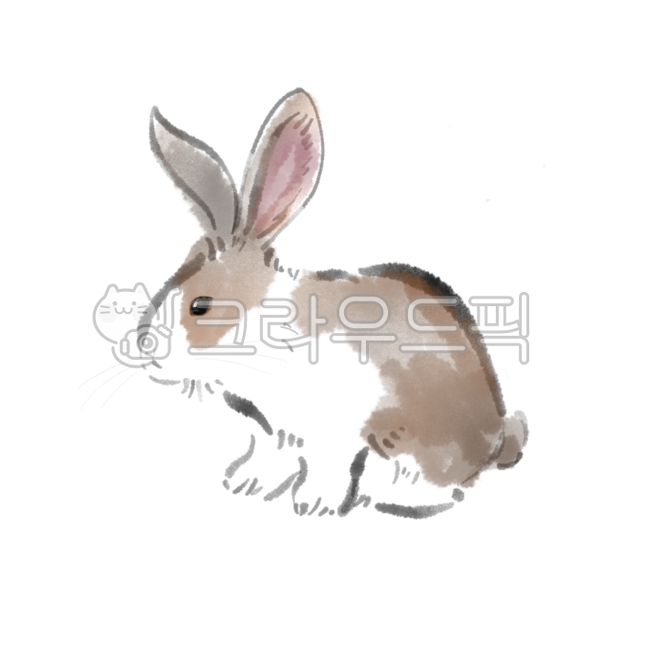 토끼,수묵화,동물수묵화,토끼수묵화,계묘년,계묘년수묵화,계묘년일러스트,토끼일러스트,토끼띠,토끼띠그림