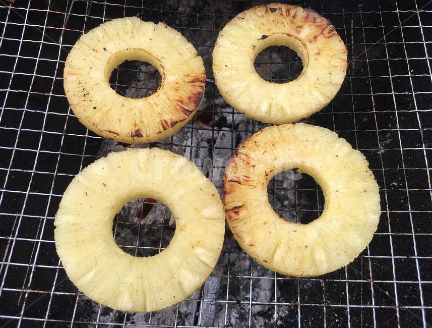 음식,파인애플,구이,과일,pineapple