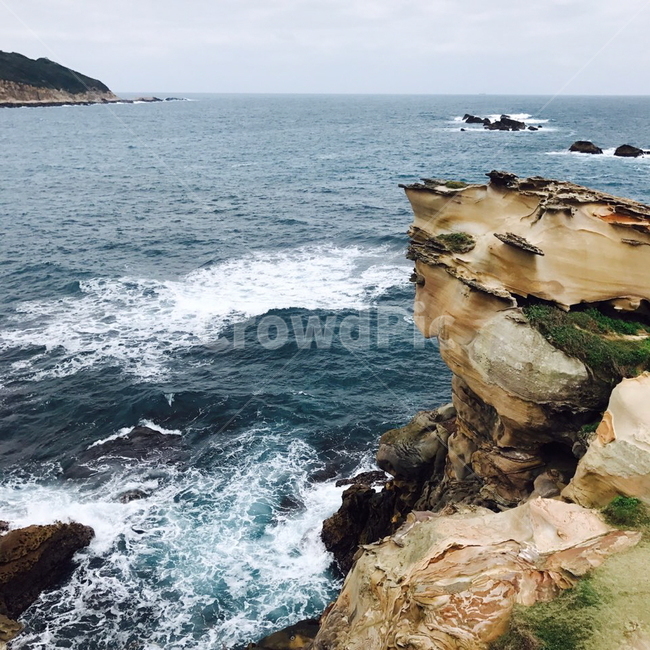예류,바다,지질공원,파도,절벽