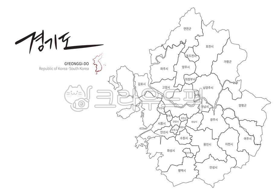 경기도,경기도지도,지도,캘리그라피,지역,구역,지명,한국,대한민국,한국지도,지도일러스트,행정구역,시,도,지방,도시,map,calligraphy,name,illustration,vector,eps,border,boundary,수도권,수도권지도,그래픽,일러스트레이션,graphic,illustration