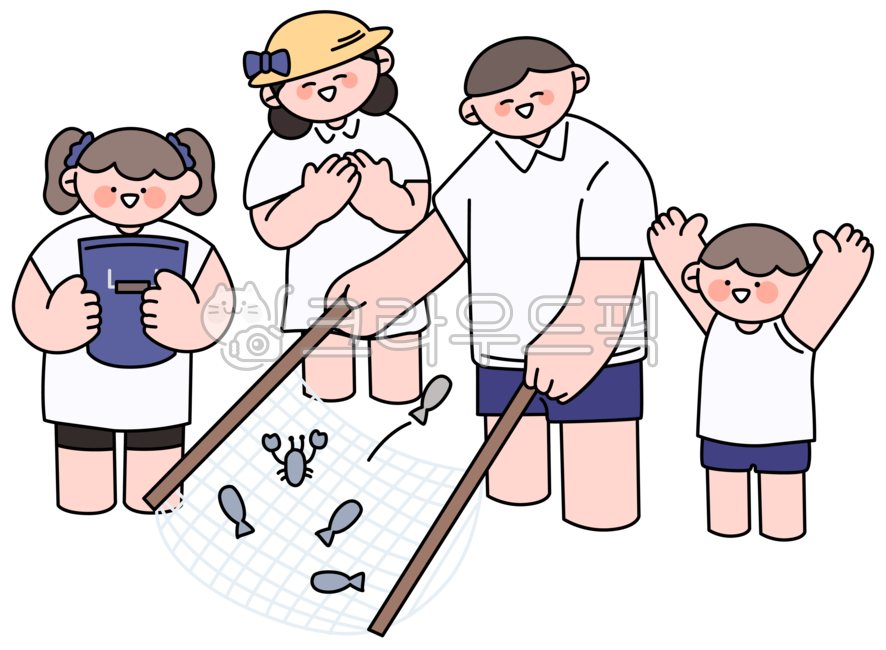 tent,forest,shrimp,dad,mom,summer,rock,healing,mountain,children,brazier,vacation,season,watermelon,hurray,net,pail,nature,Summer Vacation,fishing,family trip,tree,lifestyle,fish,illustration,family,child