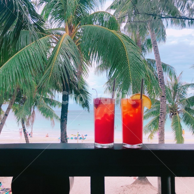 필리핀,보라카이,화이트비치,바다,칵테일,boracay,여행,휴가,traveling,vacation,trip,술,주류,alcohol