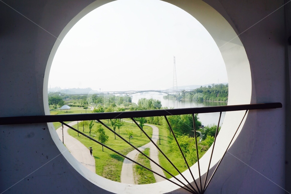 한강,river,경치,다리,난간