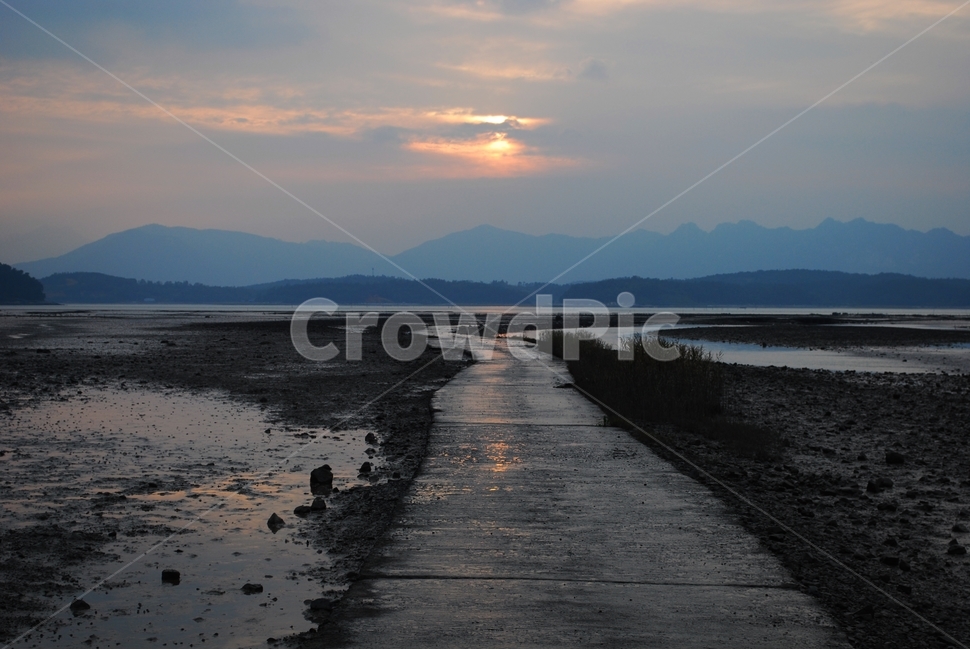 바다,바닷길,노두길,석양,저녁,탐진강,일몰,작업장,자연,풍경,nature,landscape