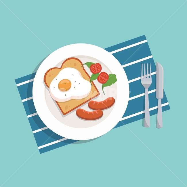 토스트,테이블,소세지,샐러드,토마토,포크,나이프,칼,달걀,접시,브런치,카페,홈카페,식당,음식,아침,점심,저녁,디자인소스,배경,플랫디자인,식사,밥,파워포인트,음식,식재료,요리,food,cook,meal,dishes,food reserves,그래픽,일러스트레이션,graphic,illustration