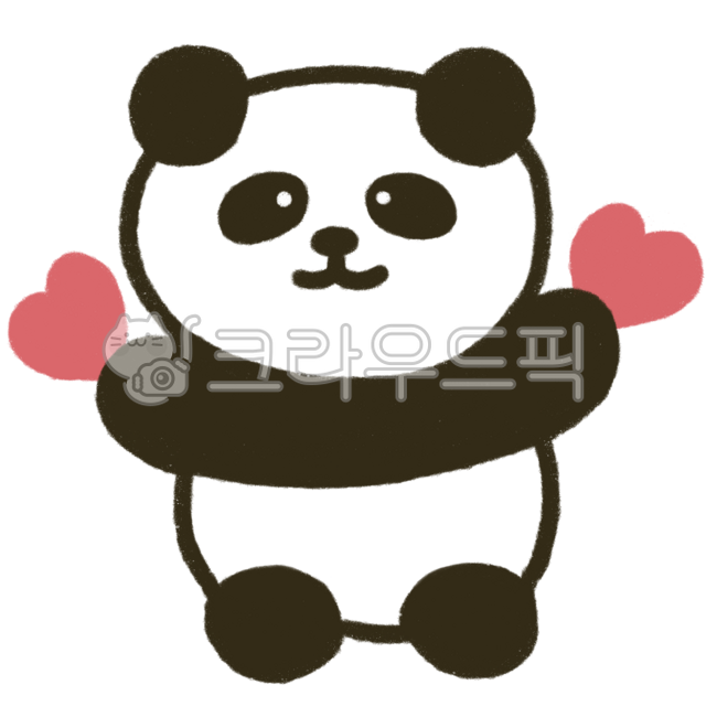 판다,팬더,판다일러스트,팬더일러스트,판다그림,팬더그림,동물,panda,animal,하트,heart