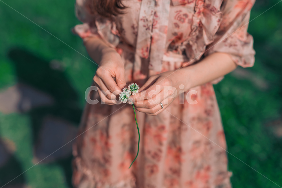 초록,드레스,분홍,꽃,스냅,사람,인물,인간,human,person,신체일부,몸,body,여성,여자,woman,female,lady,감성,sensible,feeling