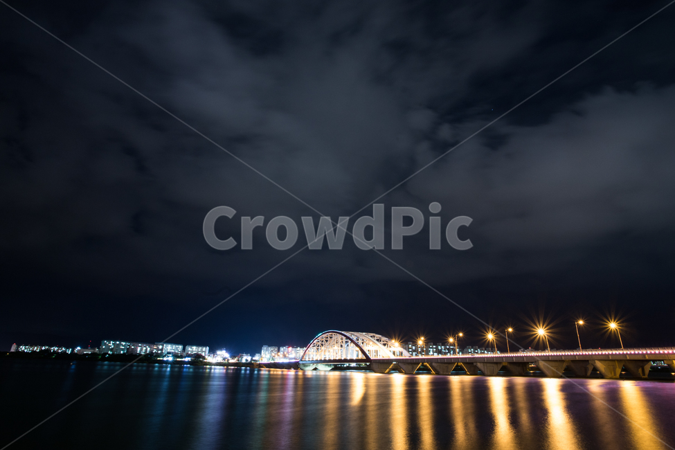 춘천,소양2교,야경,다리,몽환,야경,밤,풍경,nightscape,night,landscape,도시,city,한국도시풍경,한국도시경관,korea cityscape,building,건물,architecture,건축물,water,물