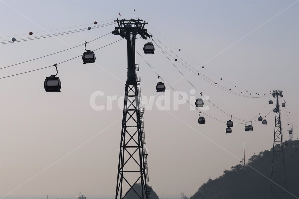 해상,케이블카,공중,운반,운송,수단,기구,기계,케이블,철탑,바다,선박,교통,교통수단,traffic,transportation