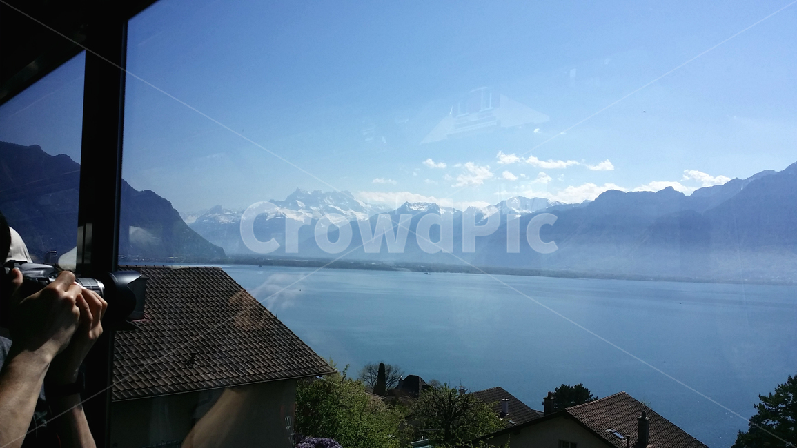 스위스,switzerland,산,설산,맑은,푸른,하늘,기차,촬영,몽블랑