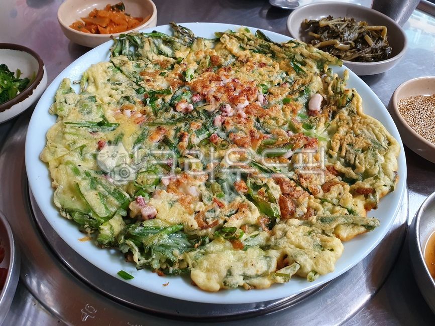 food,음식,전,파전,미나리전,부침개