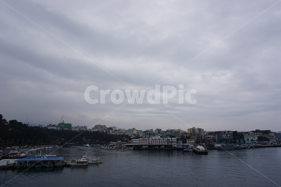 봄,제주도,풍경,바다,항구