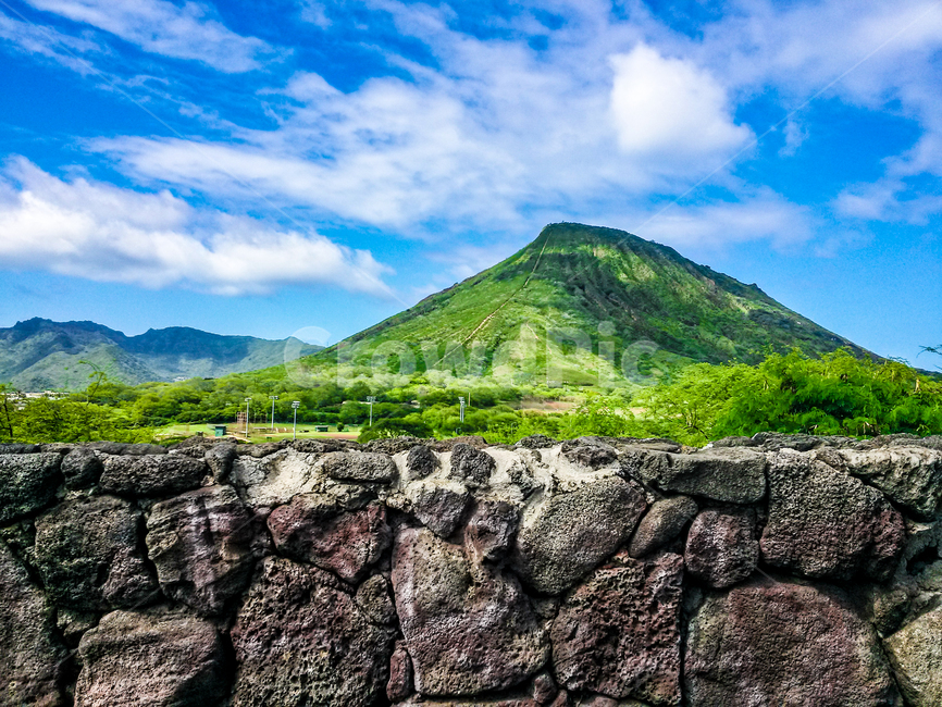 하와이,풍경,산,돌,여름,구름,초록,자연,풍경,nature,landscape,한국자연풍경,한국자연경관,korea nature landscape,outdoors,옥외,wall,벽