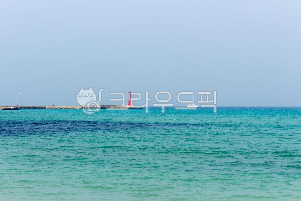 sky,ocean,emerald color,jeju island,Lighthouse