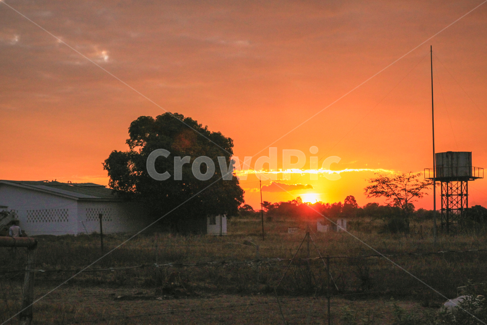 노을,해,일몰,하늘,구름,sunset,africa,malawi,sun,sky,cloud,빨강,주황,노랑,들판
