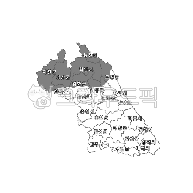 Sokcho city,Hoengseong,Tongcheon,Yeongwolgun,blank map,Goseong,Chuncheon city,Kim Hwa,Taebaek City,Gangwon,Gangneung city,Goseonggun,Yeongwol,Samcheok city,Jeongseongun,Donghae City,Pyeongchanggun,Pyeongganggun,Wonju city,Tongcheongun,Hwacheon,Kim Hwagun,