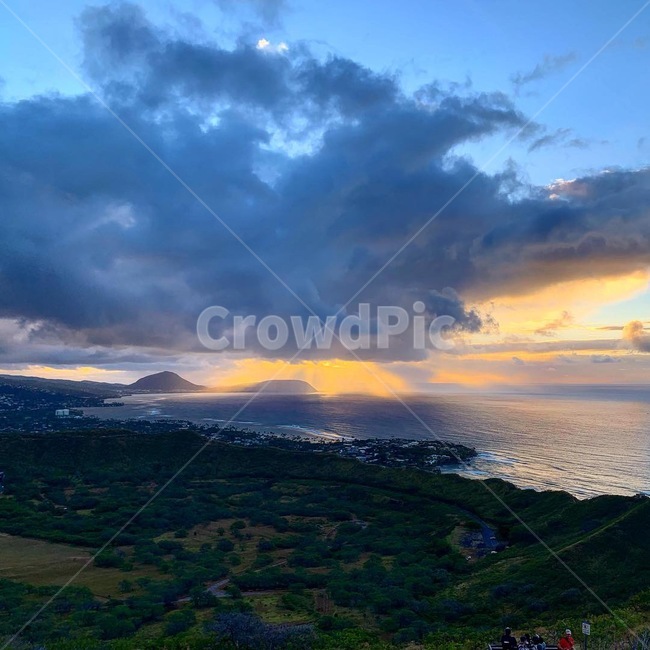 바다,등산,산,산정상,다이아몬드헤드,sea,oceanview,mountain,diamandhead,hawaii,하와이