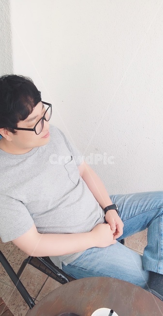 햇살,남자,여유,테라스,휴일