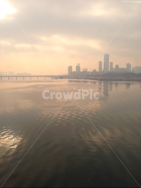 한강,몽환적,물결,빌딩,서울,도시,풍경,city,landscape,한국도시풍경,한국도시경관,korea cityscape,nature,자연,water,물
