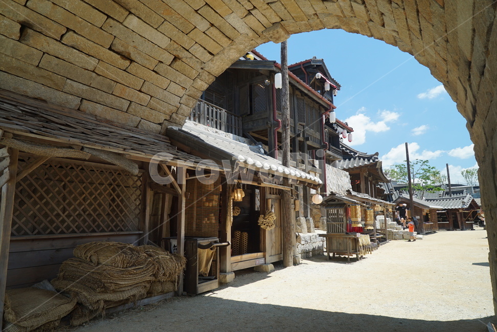 wood,나무,다리밑,다리,돌다리,돌,하늘,옛거리