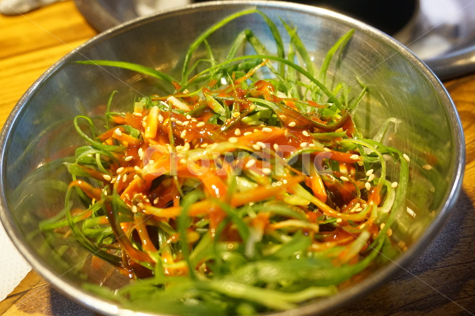 파채,파절이,파무침,식당,고기집