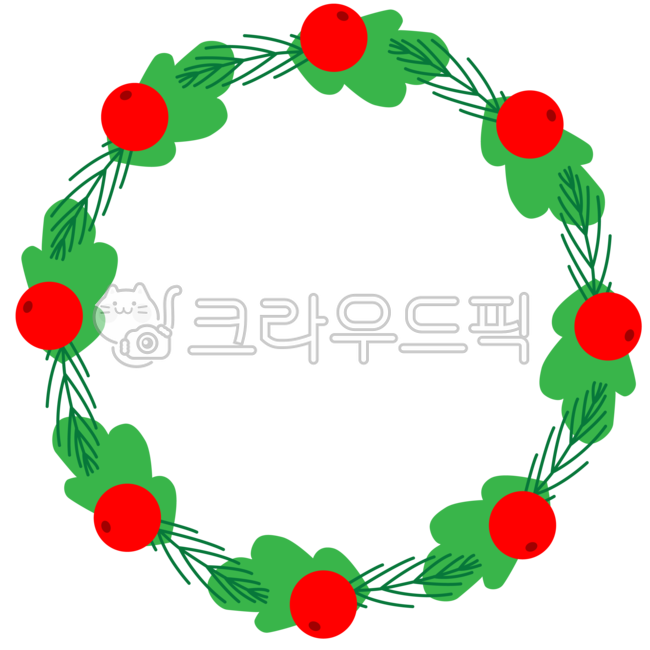 크리스마스,일러스트,프레임,테두리,배경,화환,리스,겨울,크리스마스장식,원형,잎,나뭇잎,풀,열매