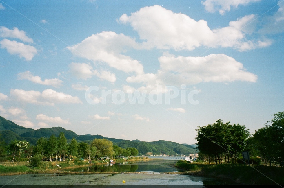 가평,자라섬,자연,풍경,하늘,구름,강,여름,필름사진,자연,풍경,nature,landscape,한국자연풍경,한국자연경관,korea nature landscape,water,물,outdoors,옥외