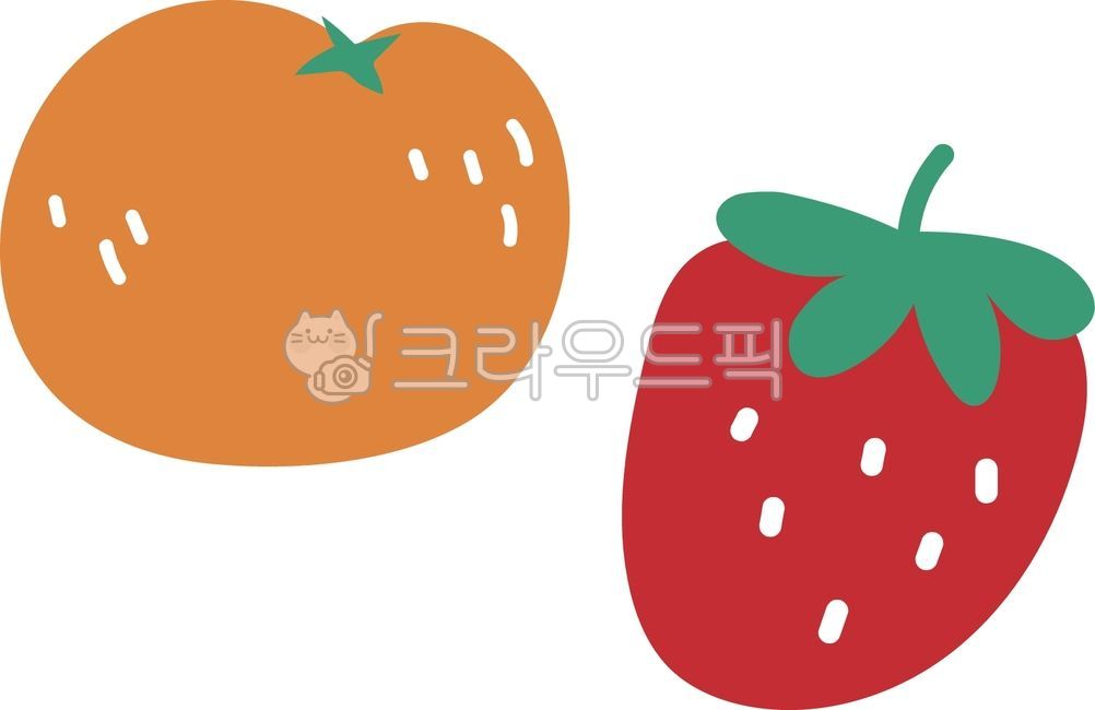 Fruit,tangerine,strawberry,fruit illustration,dessert,ingredients,illustration,design element,fresh,refreshing,vitamin,seasonal fruit