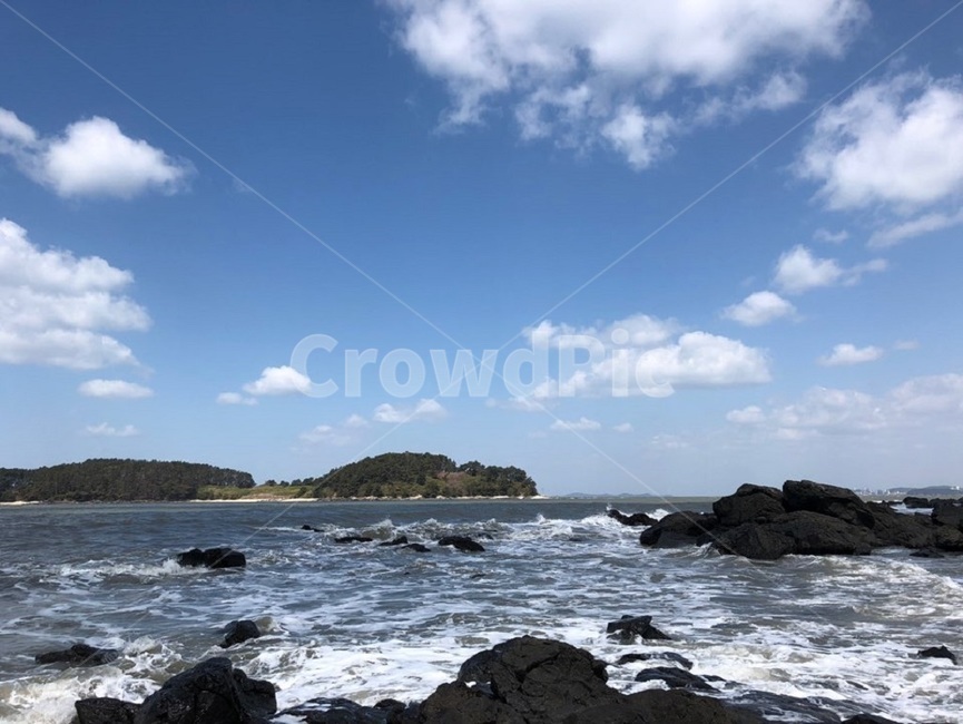 바다,하늘,구름,자연,서해,자연,풍경,nature,landscape,land,땅,outdoors,옥외,ocean,대양,sea,water,물,shoreline,해안선