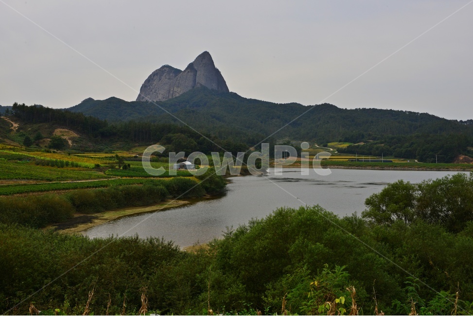 전북,진안,마이산,농업,농사,경작,가을,계절,nature,자연,outdoors,옥외,field,들,반월제,저수지,자연,풍경,nature,landscape
