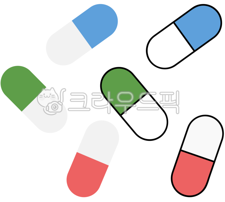 약,알약,알약이미지,캡슐,약캡슐,그림,일러스트,감기약,두통약,소화제,처방약