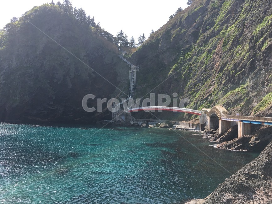 산,바다,울릉도,배경,아름다운,다리,에메랄드,자연,풍경,nature,landscape,river,강,outdoors,옥외,water,물