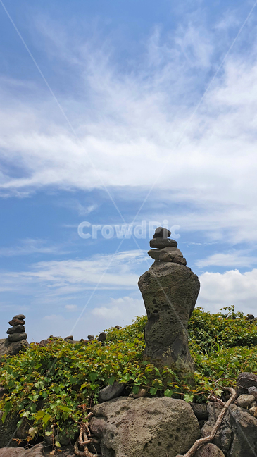 제주도,우도,돌탑,소원,올레길,풍경,자연,여름,하늘,구름,현무암,jejuisland,udo,wish,olle,landscape,nature,summer,sky