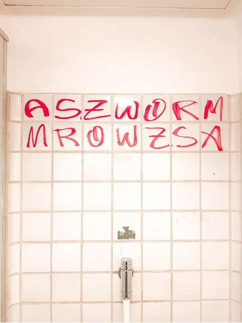 화장실,낙서,빨간색,하얀색,wc,toilet,red,white,text