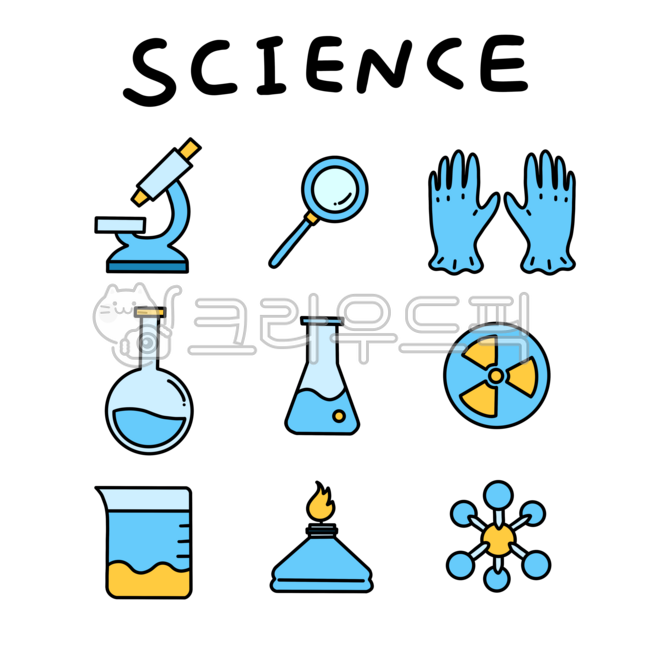 과학의날, 과학, 라인드로잉, 아이콘, 스티커, 사진,이미지,일러스트,캘리그라피 - zero작가