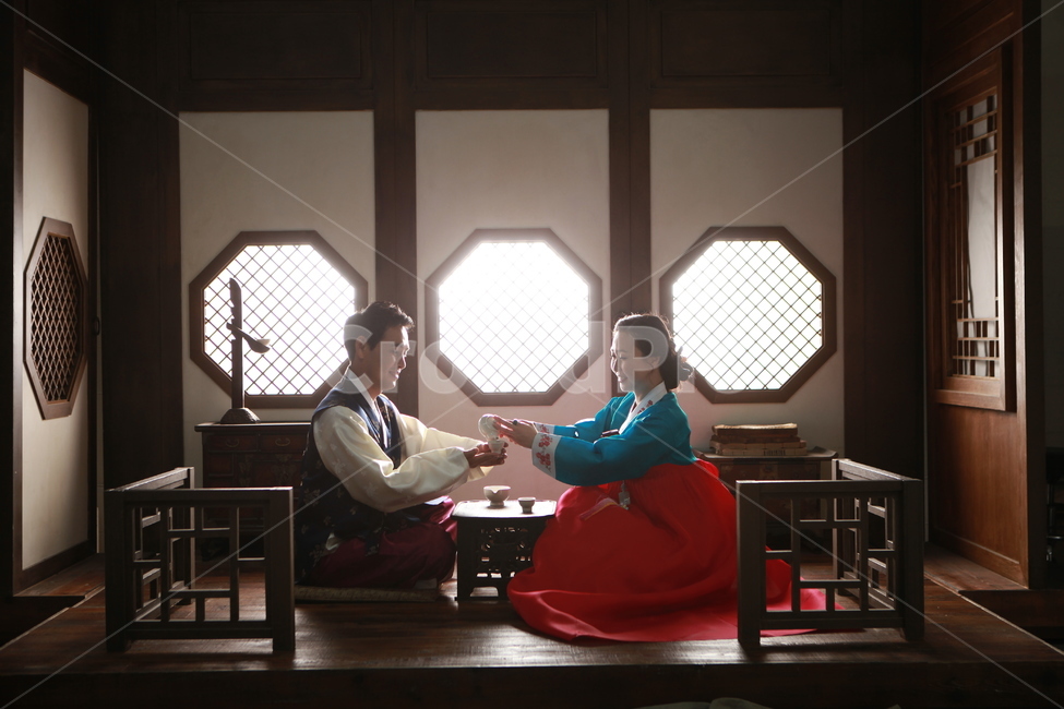 가족,한복,전통,부부,결혼
