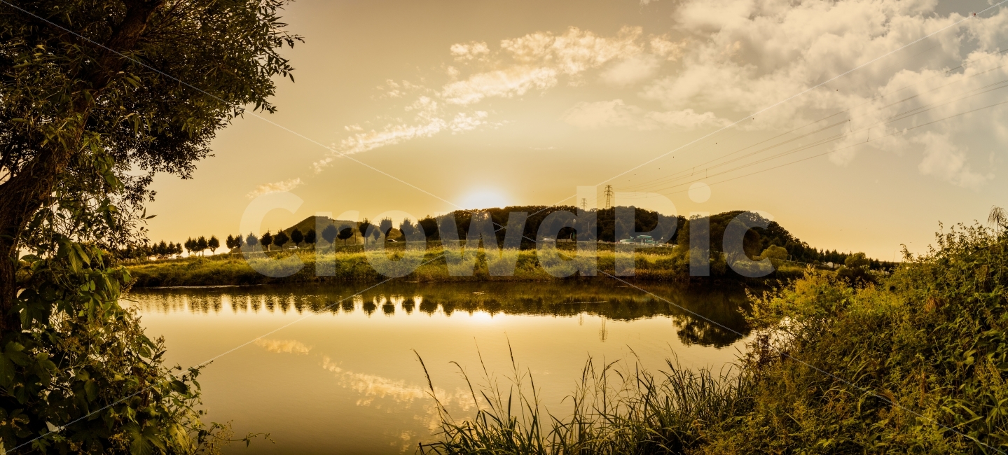 풍경,호수,노을,구름,일몰,자연,자연,풍경,nature,landscape,시골,마을,country,rural,town,outdoors,옥외,land,땅,water,물