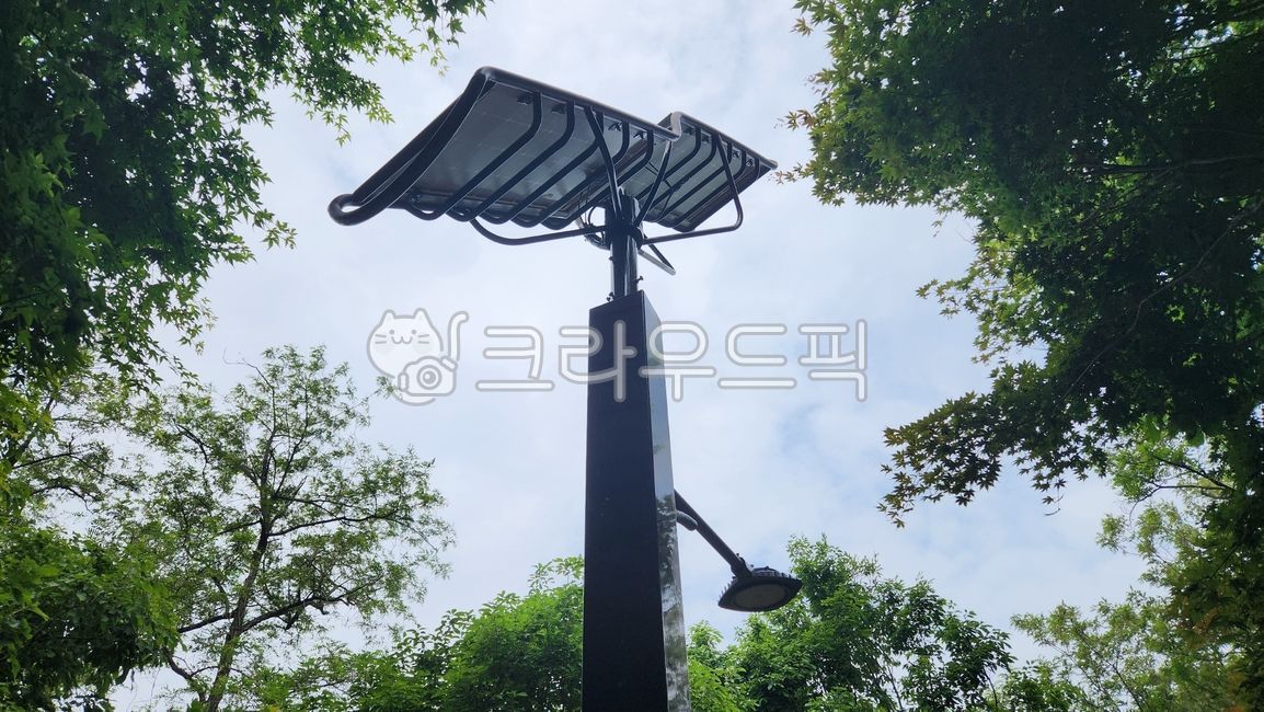 sky,forest,nature,solar lighting,solar panel,solar cell,Street lamp