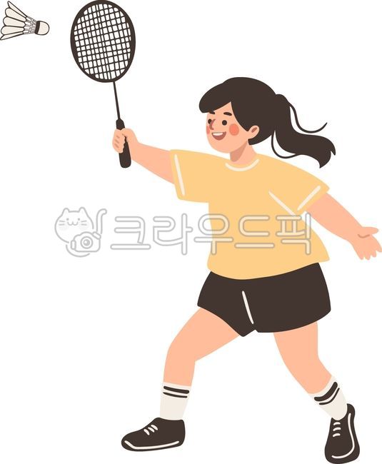 Badminton,badminton player,badminton character,badminton illustration,exercise,athlete,exercise character,exercise illustration,sports,sports player,exerciser,female exercise character,female athlete,women's exercise