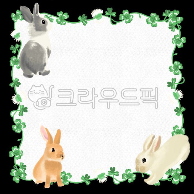 luck,Rabbit background illustration,Spring background,family communication,background paper,shamrock,cute,Memo paper illustration,spring,Clover illustration,happiness,note paper,rabbit,neat,rabbit illustration,notice,border,four leaf clover,correspondence